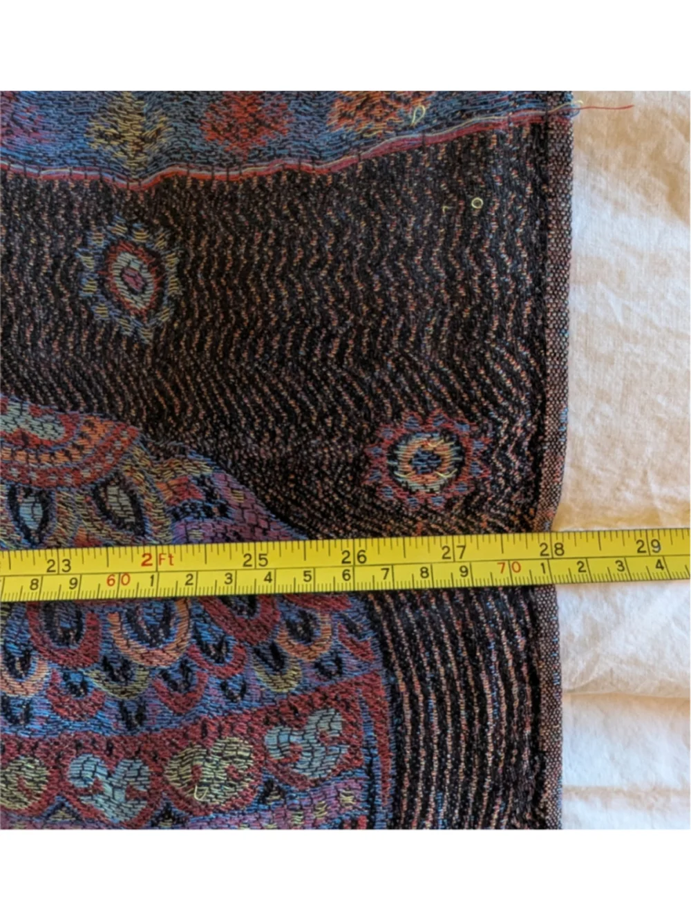 Women's Elephant Print Pashmina Cashmere Scarf Black Multi-color 28